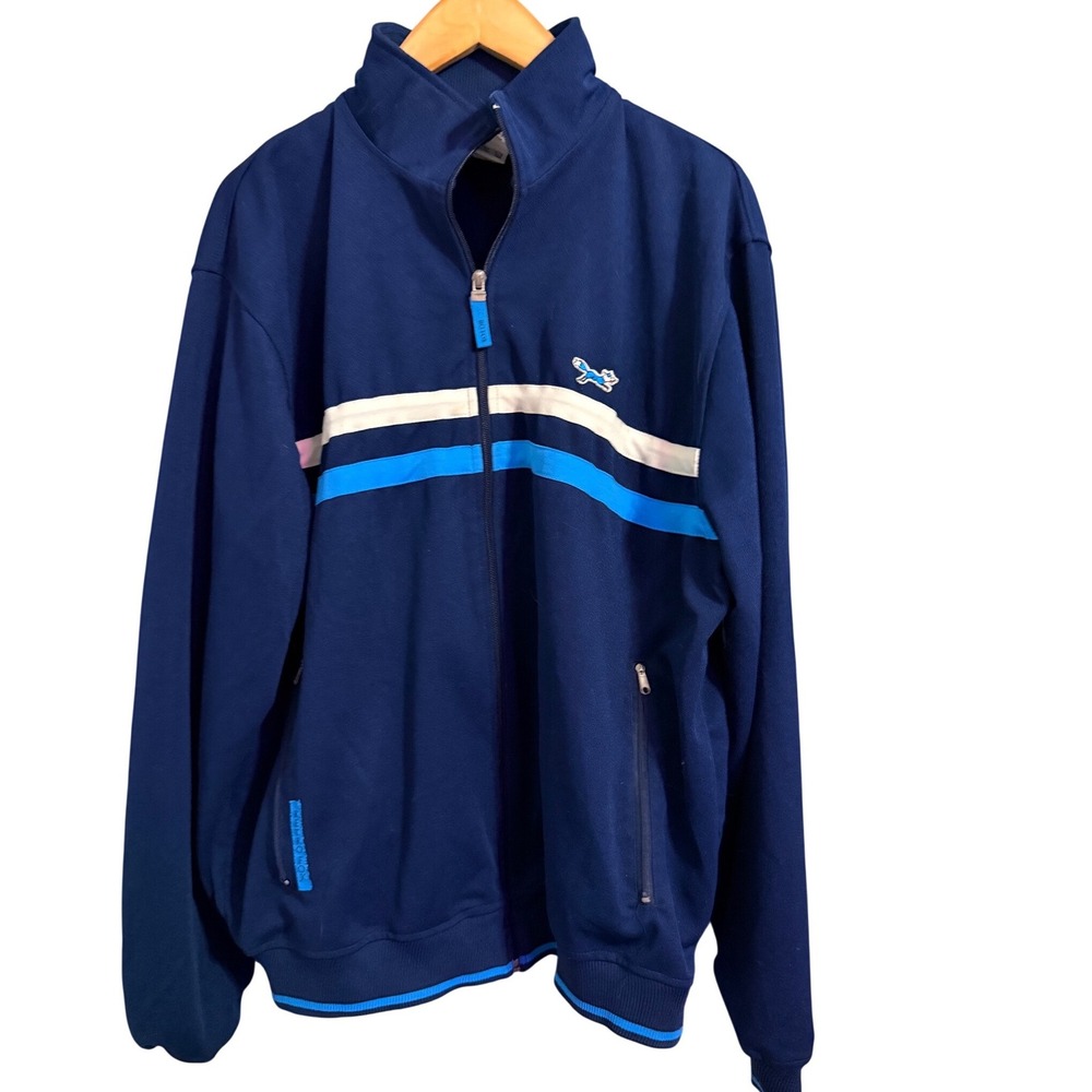RETRO FOX Track Jacket Full Zip Blue Athletic Sportswear‎ Retro Style Size XL